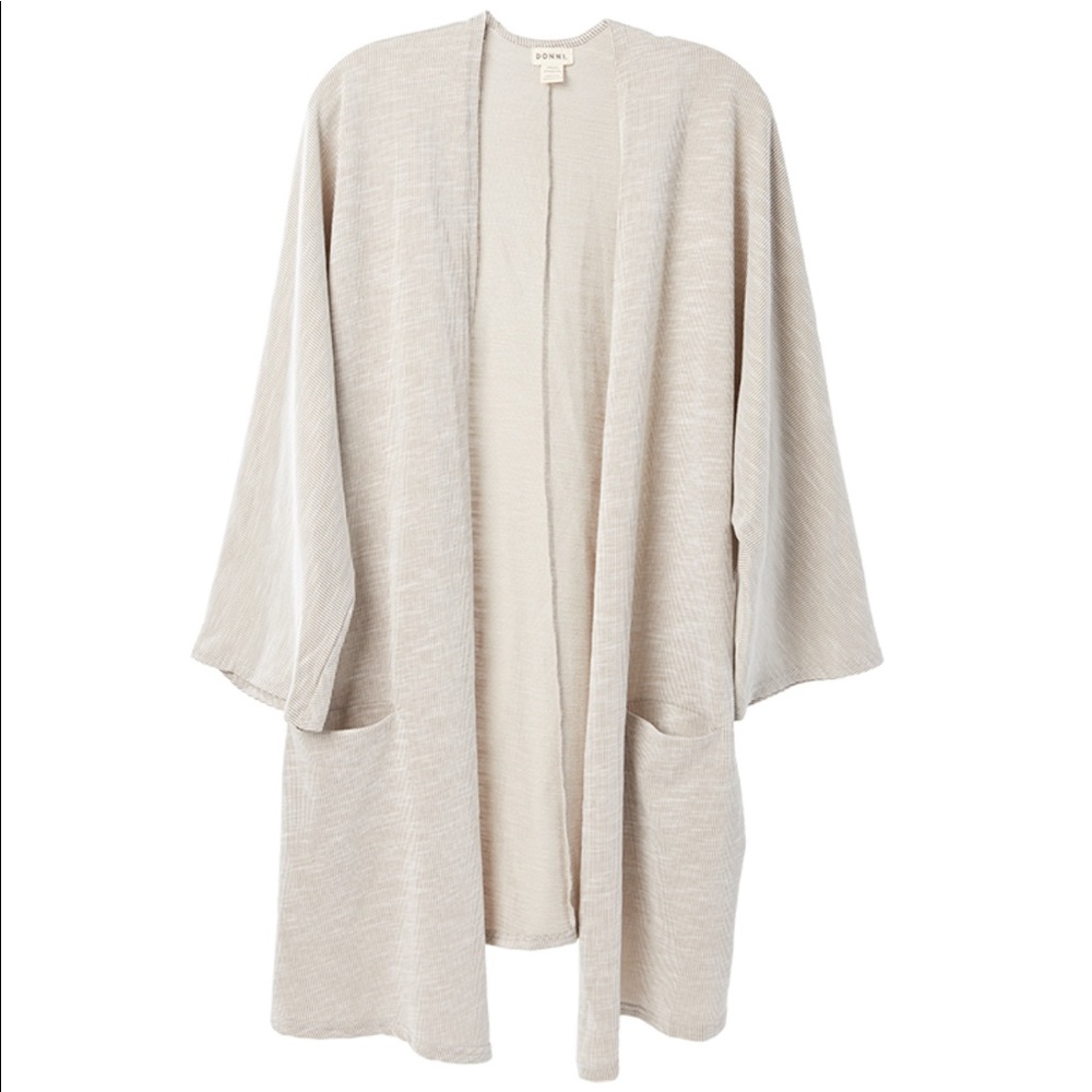 DONNI Ribbed Sweater Coat